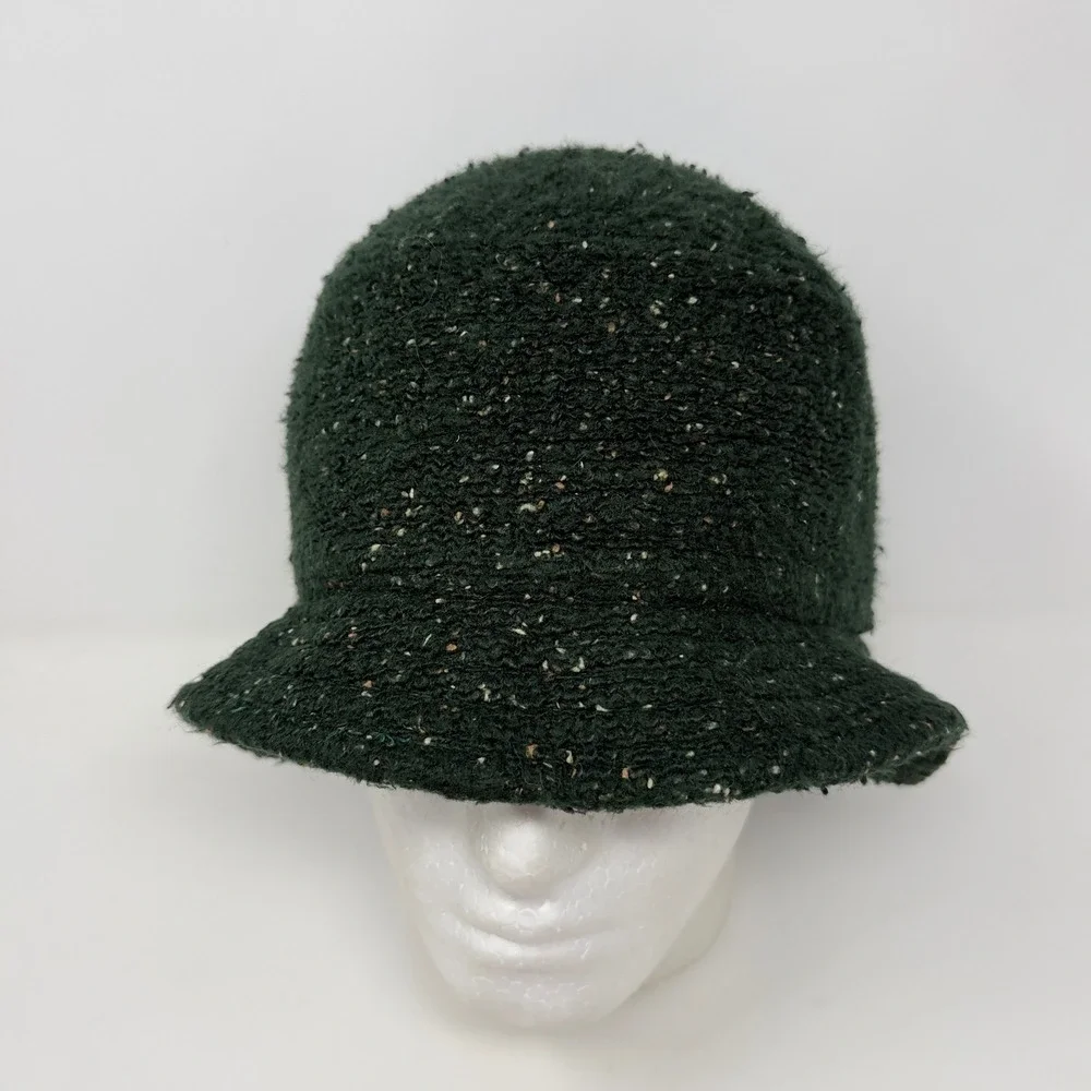 Vintage REI Tweed Bucket Hat Womens Size Small Medium Green Speckled Made in USA